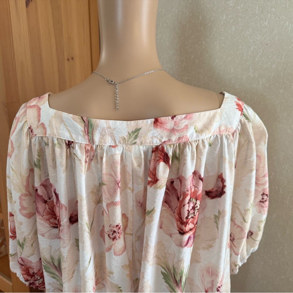 H&M Floral Puff Sleeve Blouse - Picture 7 of 11